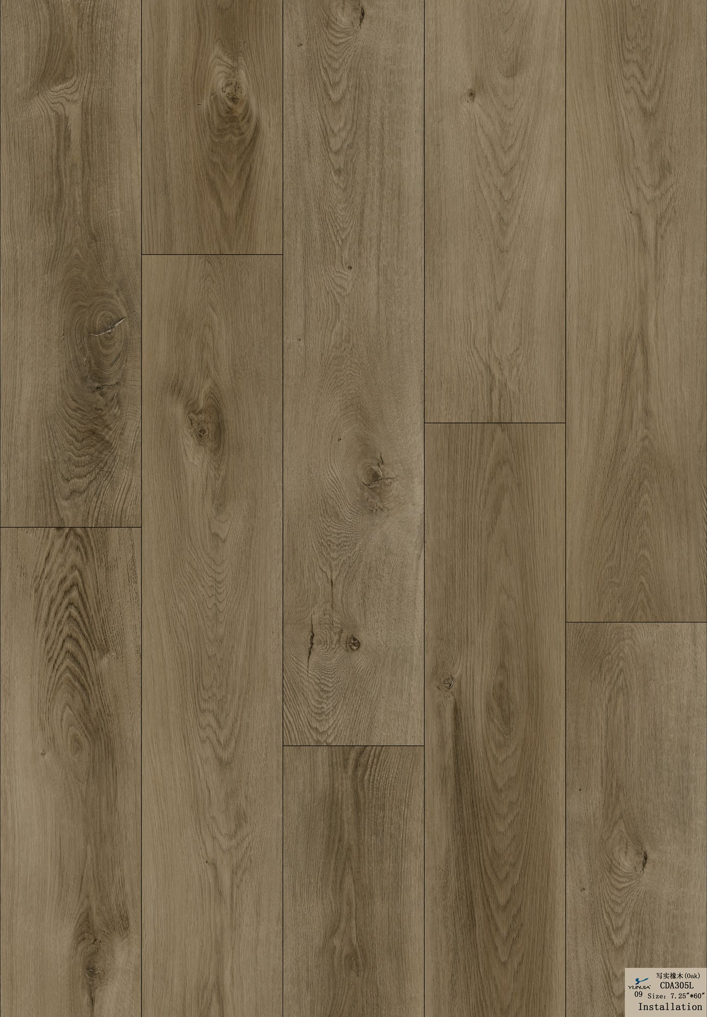 Rustic Oak  | Houtlook | PVC Vloer te verlijmen