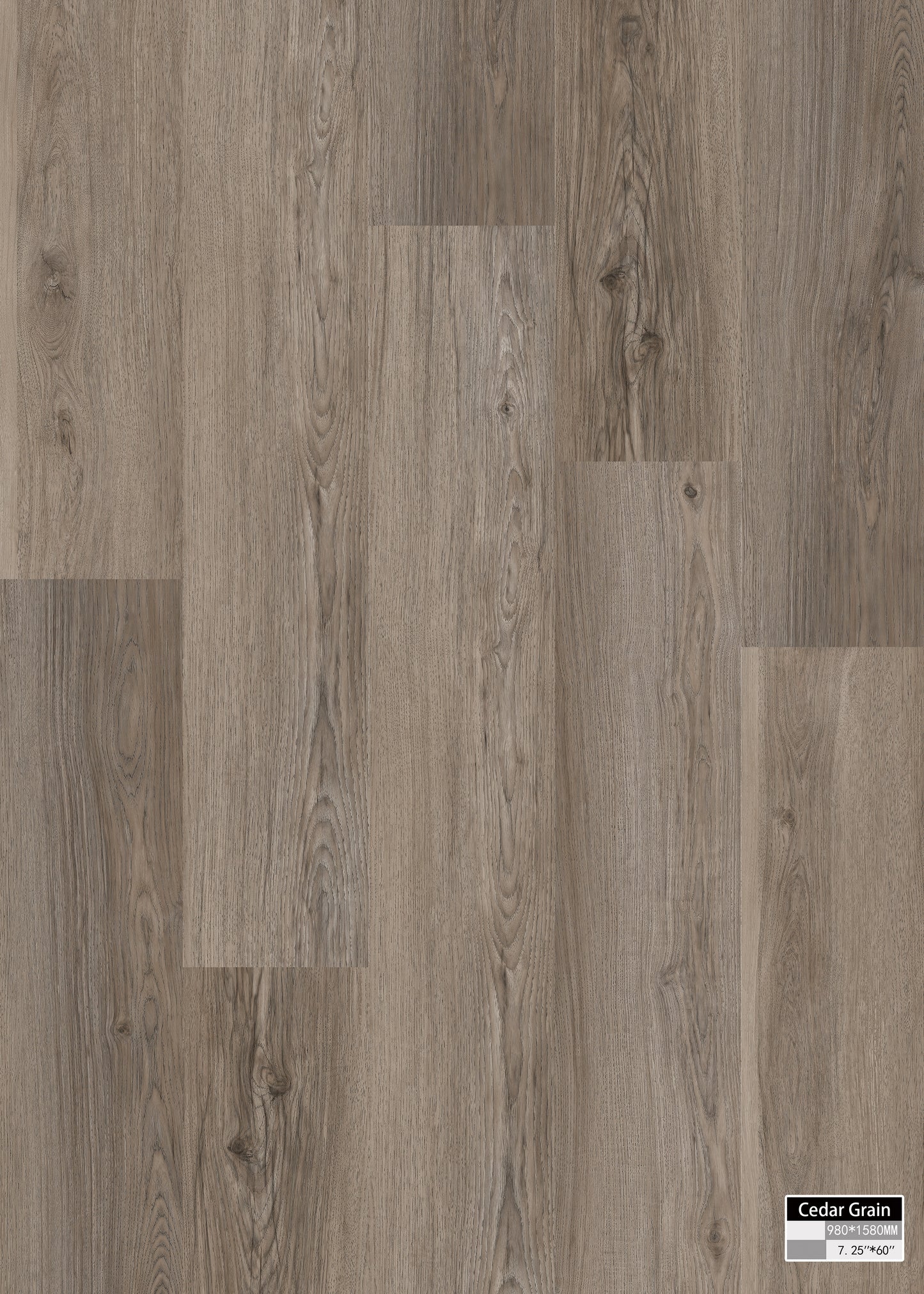 Cedar Grain | Houtlook |  PVC Vloer te verlijmen
