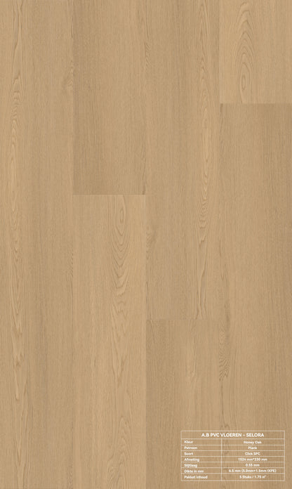 Honey Oak | Houtlook | Pvc Vloer Click