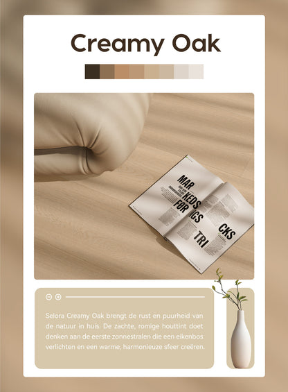 Creamy Oak | Houtlook | Pvc Vloer Click