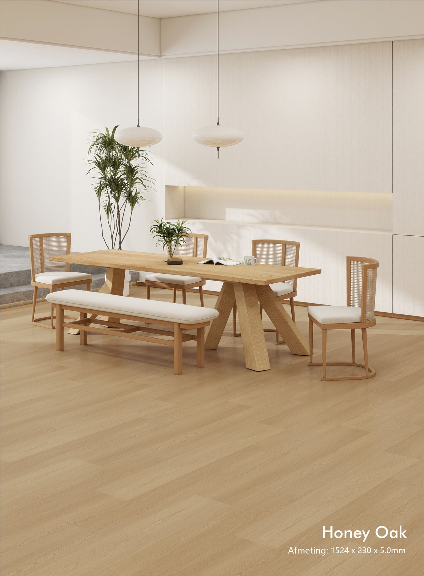 Honey Oak | Houtlook | Pvc Vloer Click