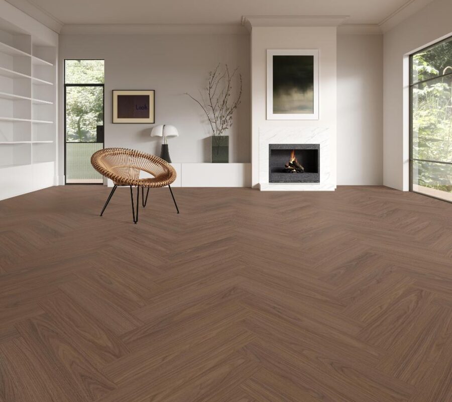 AB PVC Visgraat B Nocturne Walnut