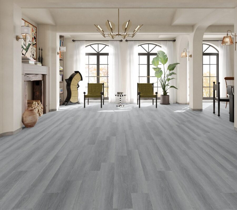 AB PVC Rechte Stroken Nocturne Walnut