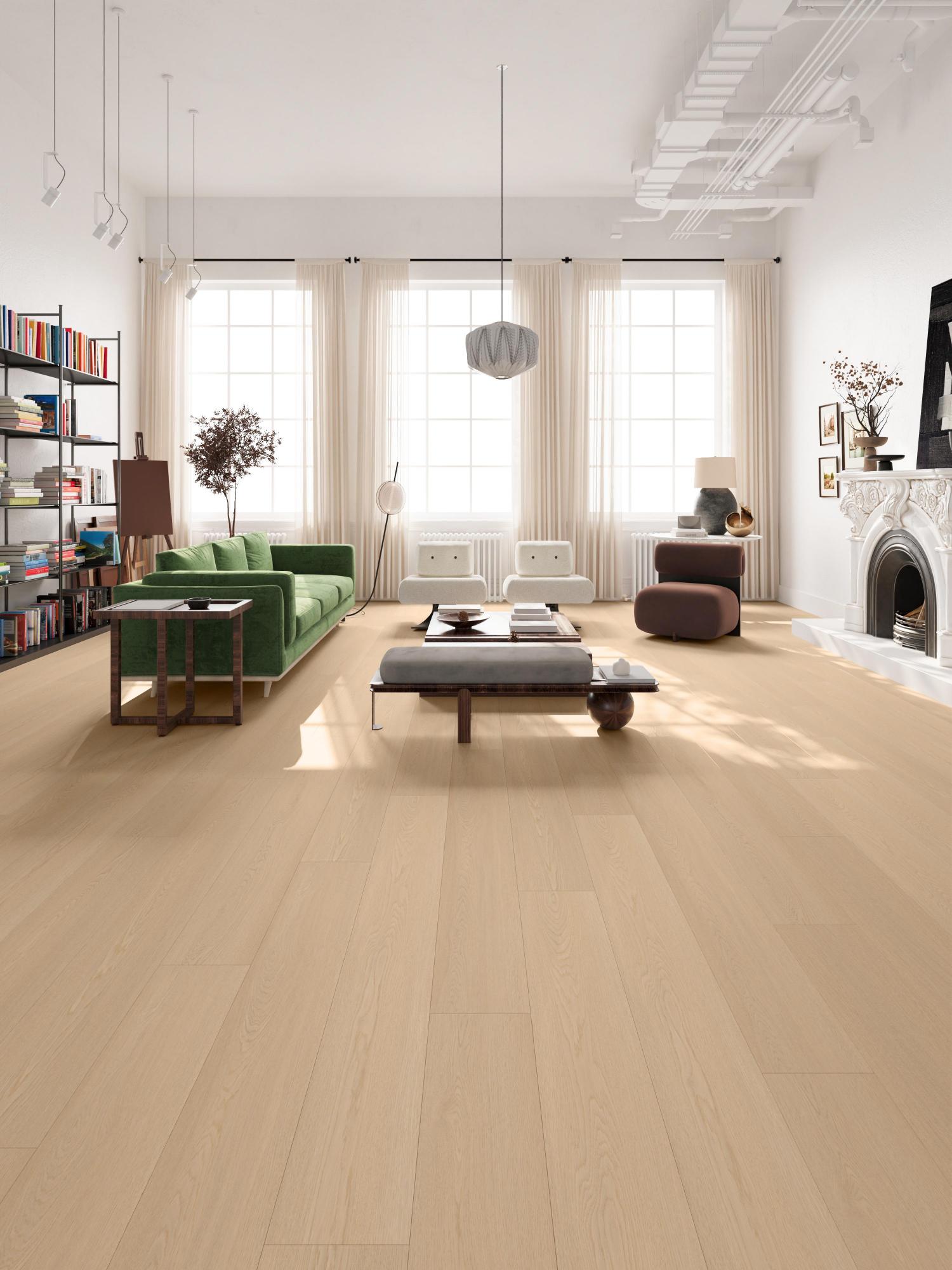 plak pvc vloeren houtlook woonkamer